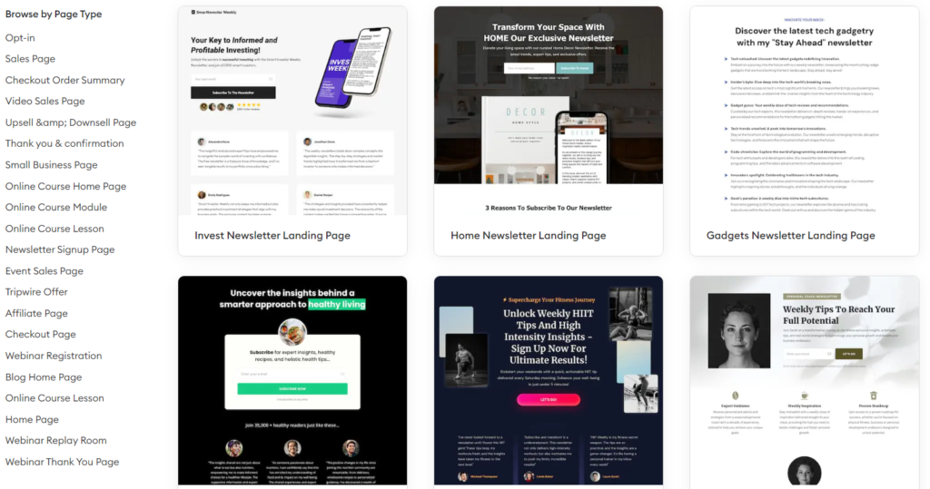 OptimizePress Landing Pages